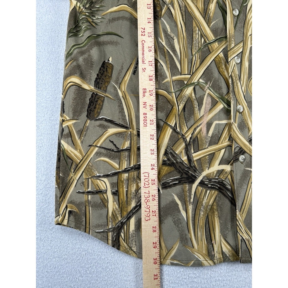Columbia Mens Marsh Camo Button Up Long Sleeve Hunting Shirt Size LARGE - Picture 7 of 8